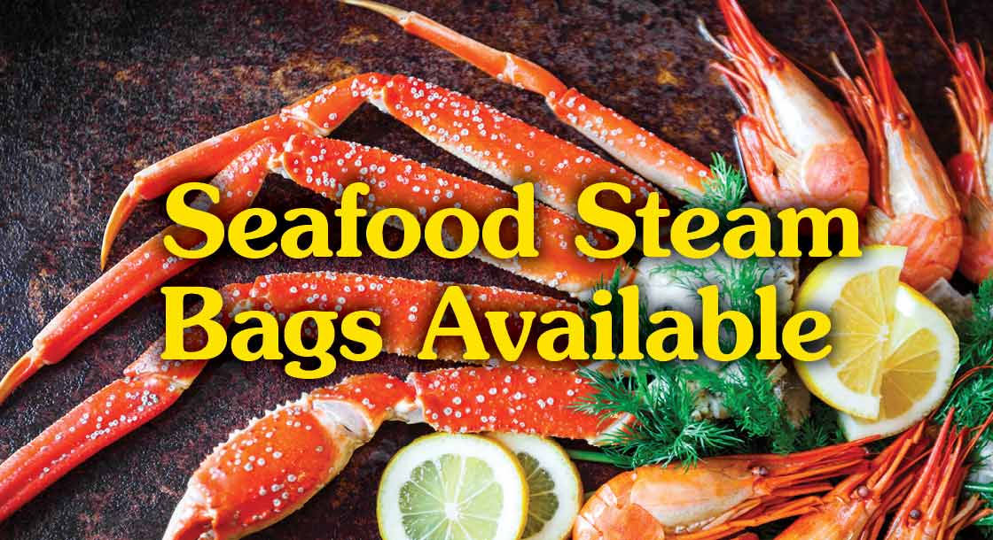 Seafood Steam bags available at Riverwalk Casino Hotel in Vicksburg, MS