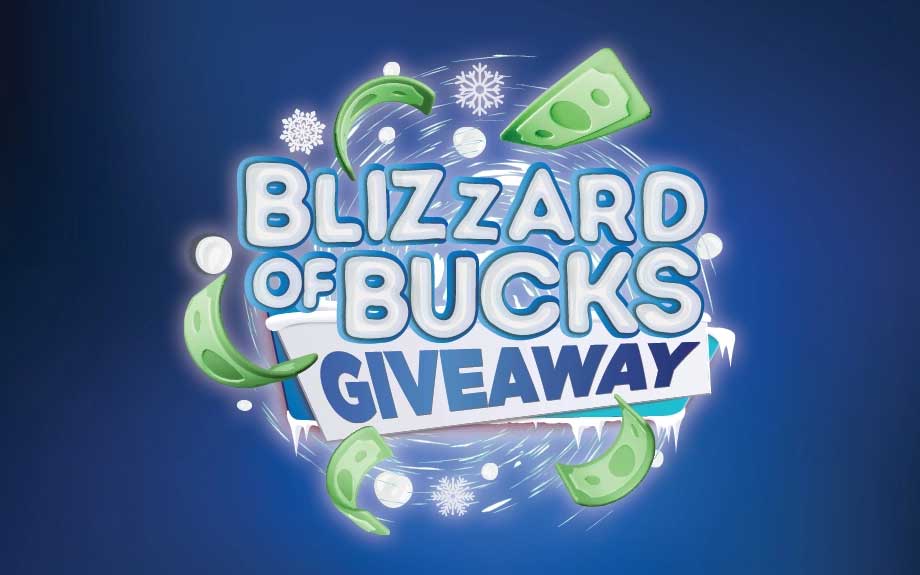 Blizzard of Bucks Giveaway at Riverwalk Casino Hotel