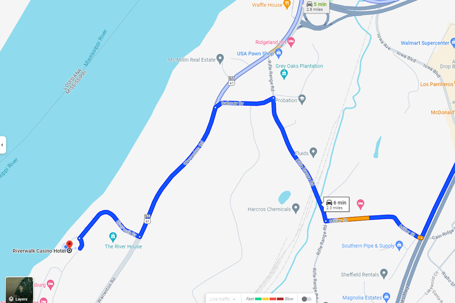 I-20 Closure Map for an Alternative Route