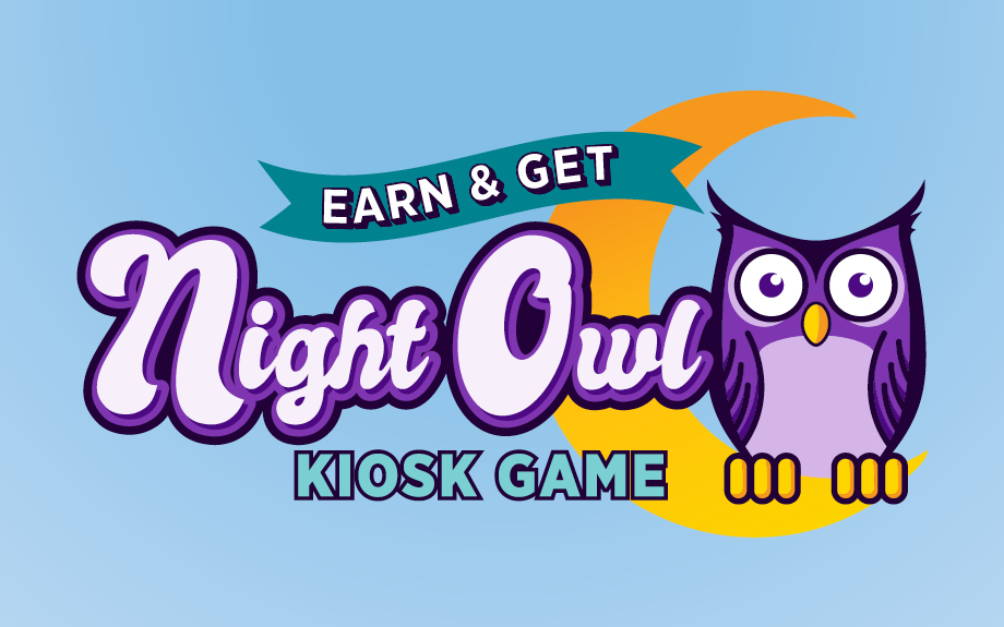 Earn and Get Night Owl Kiosk Game at Riverwalk Casino in Vicksburg, MS.
