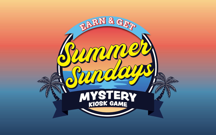 Earn and Get Summer Sundays Mystery Kiosk Game at Riverwalk Casino in Vicksburg, MS.