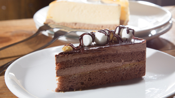 Chocolate cake at RW Bar & Grill